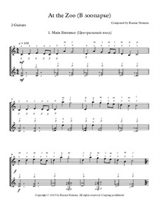 At the Zoo: For two guitars by Ksenia Nemera