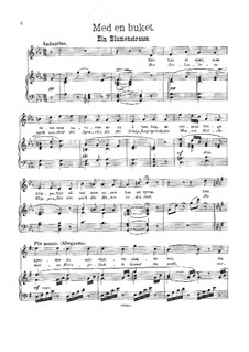 Eight Songs, Op.1: No.5 Med en buket by Gerhard Schjelderup