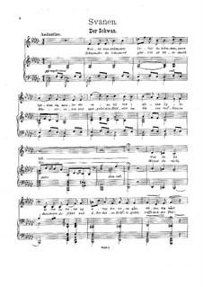 Eight Songs, Op.1: No.8 Svanen by Gerhard Schjelderup