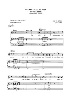 Alceste, Wq.44: Recitative and aria of Alceste by Christoph Willibald Gluck