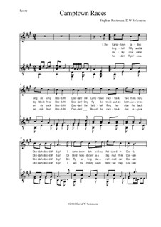 Camptown Races: For high voice and guitar by Stephen Collins Foster