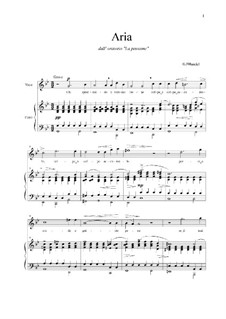 Brockes Passion, HWV 48: Chi sprezzando, for voice and piano by Georg Friedrich Händel