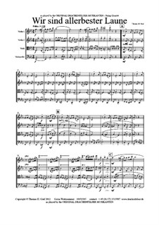 Wir sind allerbester Laune: For string quartet by THG THG