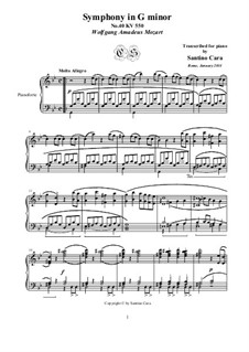 Movement I: For piano by Wolfgang Amadeus Mozart