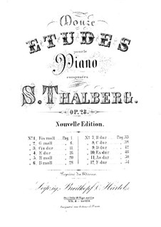 Twenty Etudes, Op.26: Etude No.1 by Sigismond Thalberg