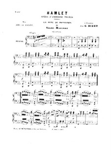 Hamlet: La fête du printemps. No.4 Valse-Mazurka, for Piano Four Hands by Ambroise Thomas