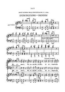 Alzira: Act II. Arrangement for voices and piano by Giuseppe Verdi