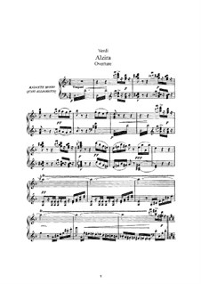 Alzira: Arrangement for voices and piano by Giuseppe Verdi