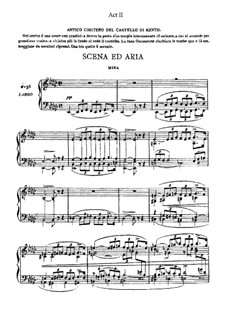 Aroldo: Act II. Arrangement for voices and piano by Giuseppe Verdi