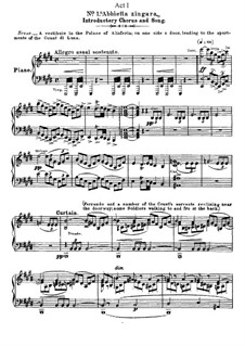 Fragments: Act I, No.1, for voices and piano by Giuseppe Verdi