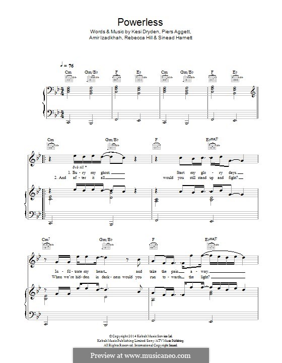 Powerless Rudimental By A Izadkhah K Dryden P Aggett R Hill S Harnett On MusicaNeo