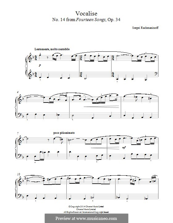 Rachmaninoff vocalise viola pdf Rachmaninoff vocalise viola pdf