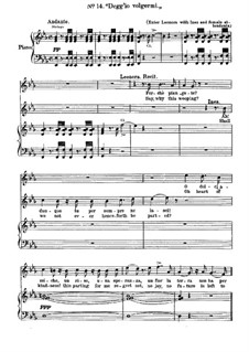 Fragments: Act II, No.14, for voices and piano by Giuseppe Verdi