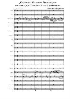 Overture Fall of Numenor: Overture Fall of Numenor by Anton Dubrovin