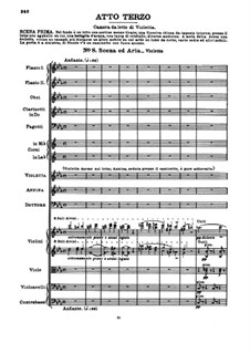 Fragments: Act III No.8 Scene and Violetta's Aria by Giuseppe Verdi