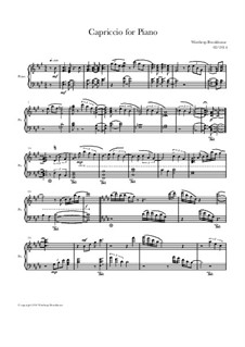 Capriccio for Piano: Capriccio for Piano by Winthrop Brookhouse