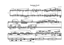 Nocturne No.15 for piano, MVWV 759: Nocturne No.15 for piano by Maurice Verheul