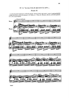 Fragments: Act II No.11 Avrem lieta di maschere, for voices and piano by Giuseppe Verdi