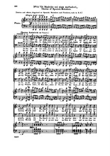 Fragments: Act II No.13 Di Madride noi siam mattadori, for soloists, choir and piano by Giuseppe Verdi