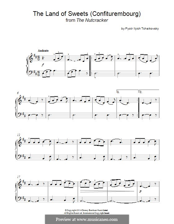 No.10 Scène (Le palais enchanté de Confiturenburg): For piano by Pyotr Tchaikovsky
