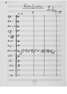 Partita concertante for Violin and Orchestra: Full score by Ernst Levy
