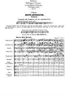 Wellington's Victory, or the Battle of Vitoria, Op.91: Movement I by Ludwig van Beethoven
