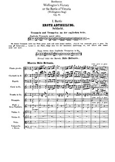 Wellington's Victory, or the Battle of Vitoria, Op.91: Movement I by Ludwig van Beethoven