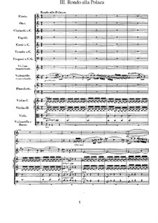 Concerto for Violin, Cello, Piano and Orchestra , Op.56: Rondo alla polacca by Ludwig van Beethoven