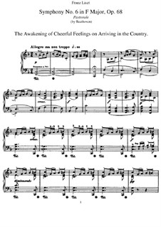 Complete Symphony: Version for piano by F. Liszt by Ludwig van Beethoven