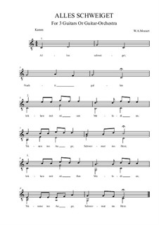 Alles schweiget: Alles schweiget by Wolfgang Amadeus Mozart