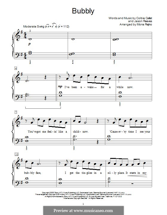 Bubbly: For piano by Jason Reeves