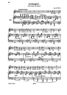 Five Songs, Op.47: No.2 Liebesglut (The Fervor of Love) by Johannes Brahms
