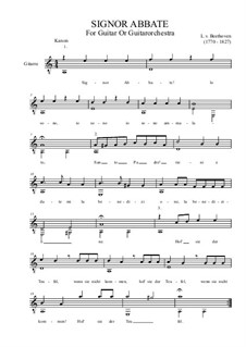 Signor Abbate: Signor Abbate by Ludwig van Beethoven