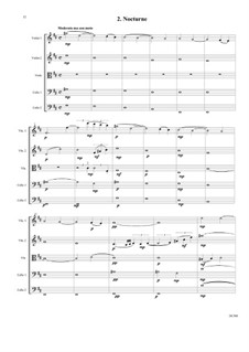 Sweet Suite: Nocturne for string quintet by David W Solomons