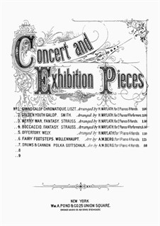 Drums and Cannon Polka: For piano four hands by Louis Moreau Gottschalk