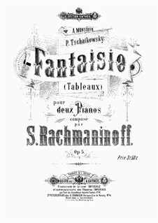 Suite No.1, Op.5: For two pianos four hands by Sergei Rachmaninoff