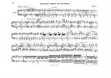 Act III. The Second Choir of Pilgrims: Arrangement for piano four hands – parts by Richard Wagner
