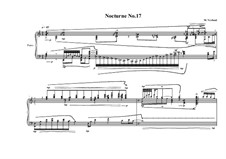 Nocturne No.17 for piano, MVWV 767: Nocturne No.17 for piano by Maurice Verheul