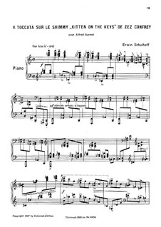 5 Études de Jazz: No.5 Toccata by Erwin Schulhoff