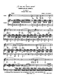 O del mio dolce ardor (O Thou Belov'd): Medium voice in E Minor by Christoph Willibald Gluck