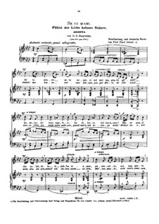 Se tu m'ami, se sospiri: Medium voice in F minor by Giovanni Battista Pergolesi