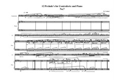 12 Prelude's for Contraforte and Piano: Prelude No.7, MVWV 748 by Maurice Verheul