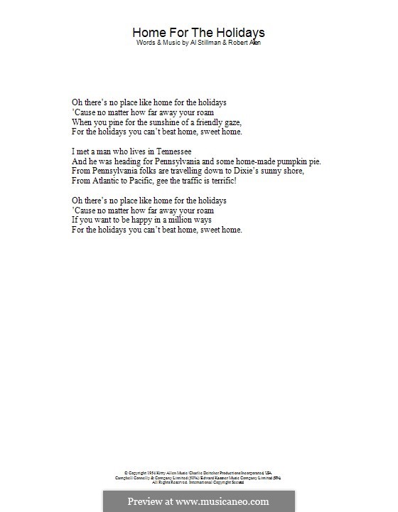 Vocal version: Lyrics by Robert Allen