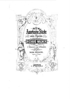 The Valkyrie , WWV 86b: Wotan's Farewell and Magic Fire, for two pianos four hands by Richard Wagner