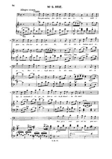 Non più andrai (Now no More): For baritone or bass and piano by Wolfgang Amadeus Mozart