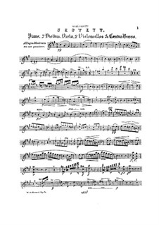 Sextet in F Sharp Minor, Op.8: Strings Parts by William Sterndale Bennett