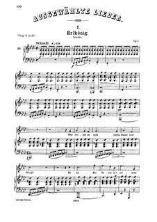 Erlkönig (Forest King), D.328 Op.1: For medium voice and piano by Franz Schubert