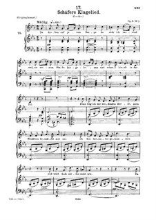 Shepherd's Lament, D.121 Op.3 No.1: For medium voice and piano by Franz Schubert