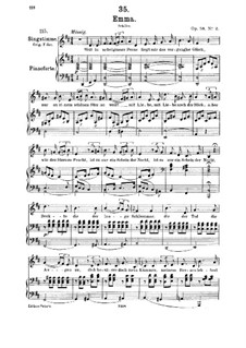 An Emma, D.113 Op.58 No.2: For medium voice and piano by Franz Schubert