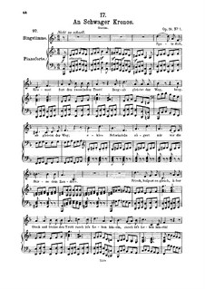 An Schwager Kronos (To Coachman Chronos), D.369 Op.19 No.1: For medium voice and piano by Franz Schubert